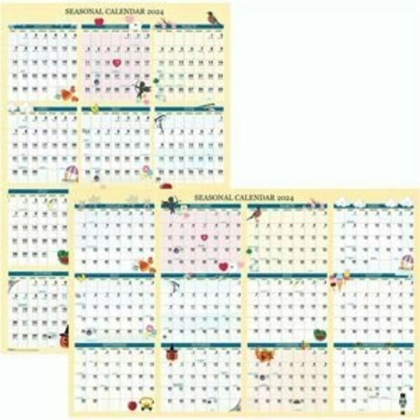 House Of Doolittle Calendar, Wall, Lam, 24X37 HOD3983